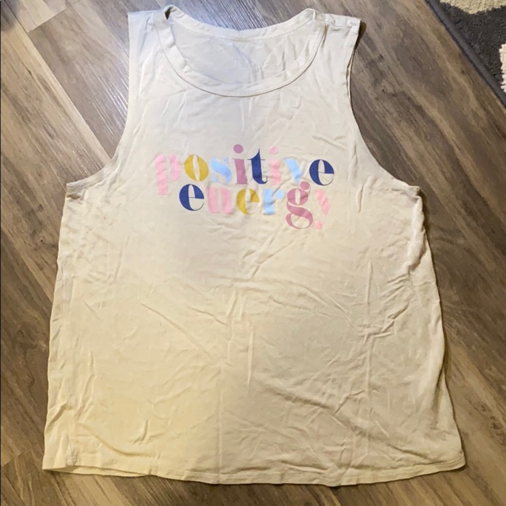 “Positive energy” muscle tank